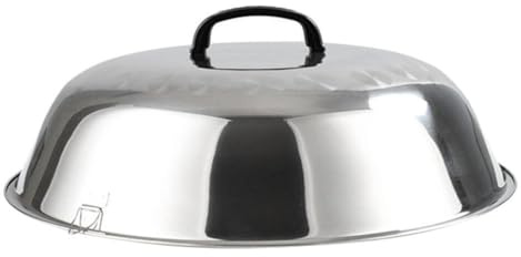 Garneck Edelstahl-Kuppelabdeckung 30 Cm Käseschmelzkuppel Staubschutz Kuppel-Lebensmitteldeckel Bratpfannenabdeckung Runde Kochgeschirrdeckel Für Grill Zuhause Restaurant Hotel
