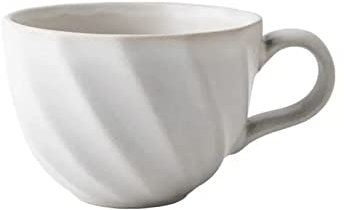 SDA287MZ Tasses à café 330ML Tasse à café en céramique Maison Tasse à café Tasse de Flocons d'avoine Tasse de Petit déjeuner Bureau Tasse Vintage Tasse à thé Tasse à Boire Tazas Desayuno(Blanc)