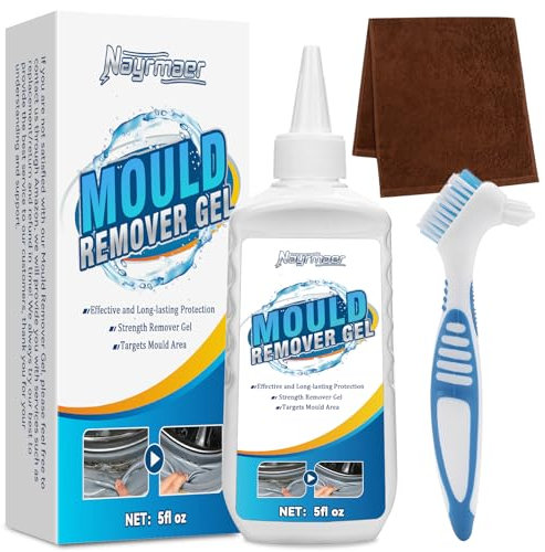 Nayrmaer Mould Remover Gel, 5fl oz Household Mildew Removal, Deep Mold Cleaner for Washing Machine, Kitchen, Bathroom Sink, Tile, Grout, Stains