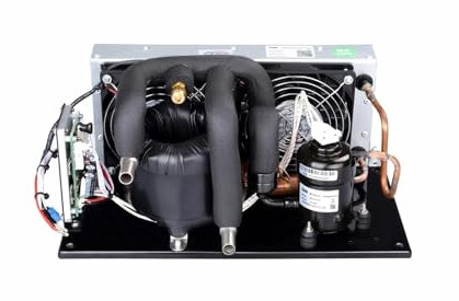 Aire acondicionado para camión Enfriador de líquido coaxial DV1930E-C, 48 V CC, 130 W de capacidad, refrigerante R134A, compacto y eficiente for s de ciclado de líquidos.