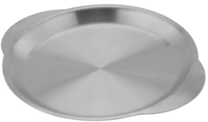 JISADER Plato de Bocadillo de Doble Manija Platos de Fruta Platos Aperitivos Placas de Papas Fritas para La Cocina, Plata, Individual