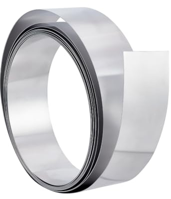 NBEADS 1 Rolle 5m Flacher Aluminiumdraht, 5cm DIY Lünette Einstellung Draht für DIY Handwerk Schmuckherstellung, 0.4mm Dick