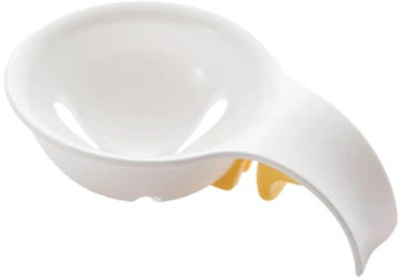 Separadores de huevos de cocina, divisor de clara de huevo y yema con gancho de cuenco, herramienta de tamizado de alimenticio para cocinar y hornear en casa, material de polipropileno de larga