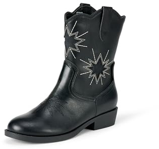 Amazon Essentials Botas Vaqueras Tipo Western Niña, Negro, 31 EU