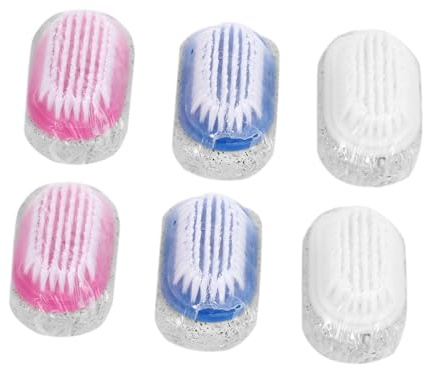 TOPPERFUN 6 Piezas Pómez Doble Cara para Pies Natural Exfoliante Removedor Callos Herramienta Pedicura Profesional Portátil para Ablandar Durezas Color Aleatorio