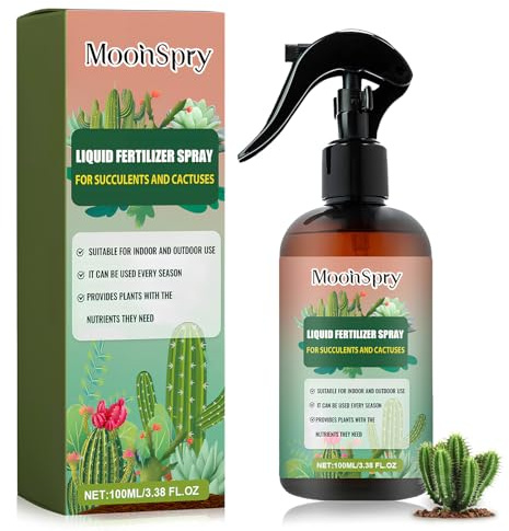 Concime Piante Grasse,Ricco di Solfato di Magnesio e Azoto per Favorire uno Sviluppo Equilibrato e la Crescita Delle Radici,100ml