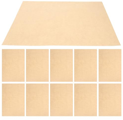 Zerodeko 50 Sheets A4 Vintage Parchment Paper 90gsm Khaki Retro Style Suitable for Writing and Printing for Certificates and Letter Papers DIY