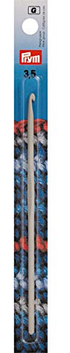 Prym Häkelnadeln ohne Griff ALU 14 cm 4,00 mm silberfarbig Woll-Häkelnadel, Aluminium, 4,0 mm