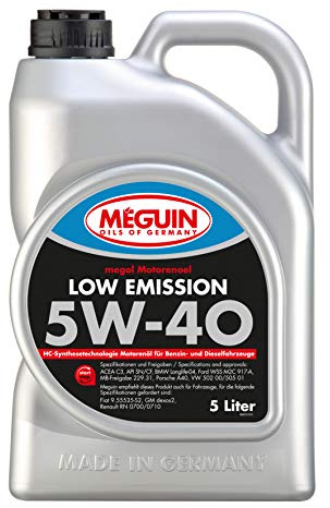 Motoröl Meguin 6574 megol Low Emission SAE 5W-40 Kanister 5 Liter