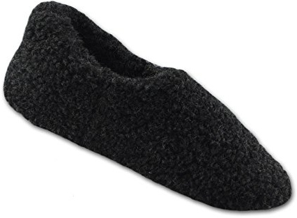SamWo, 100% Schafwolle Fußwärmer Hausschuhe, Unisex, Schwarz, Größe: 35-48