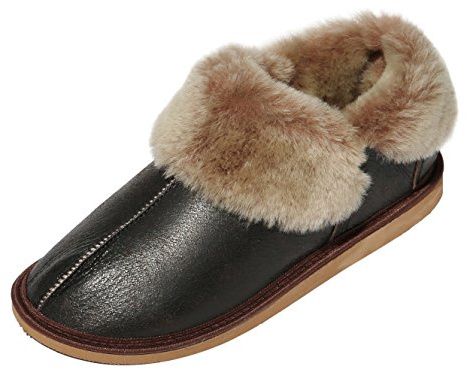 Herren Lammfell Hausschuhe Jungle