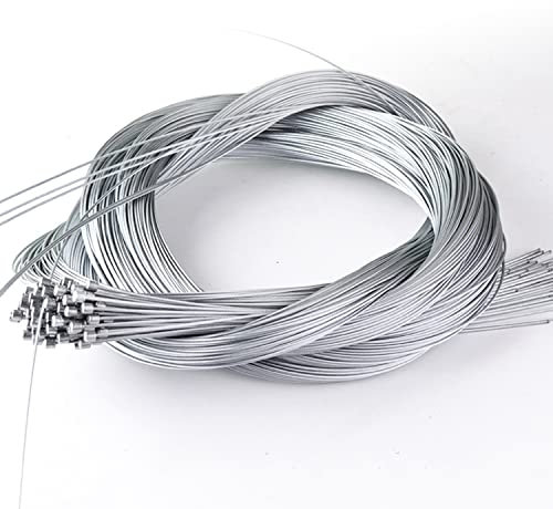 10 Pcs Stainless Steel Shifter Cable, Bike Derailleur Cable 2M Length Replaceable Derailleur Cables MTB Shifter Cable Set