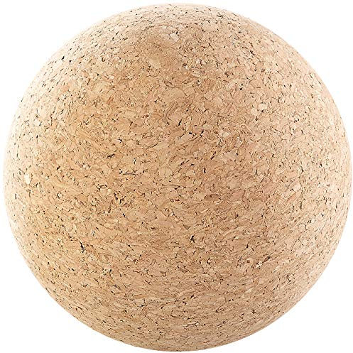 newgen medicals Nackenmassage Bälle: Massage-Ball und Faszien-Trainer zur Selbstmassage, aus Kork, Ø 10 cm (Faszienball, Faszienbälle, Fuss Massager)
