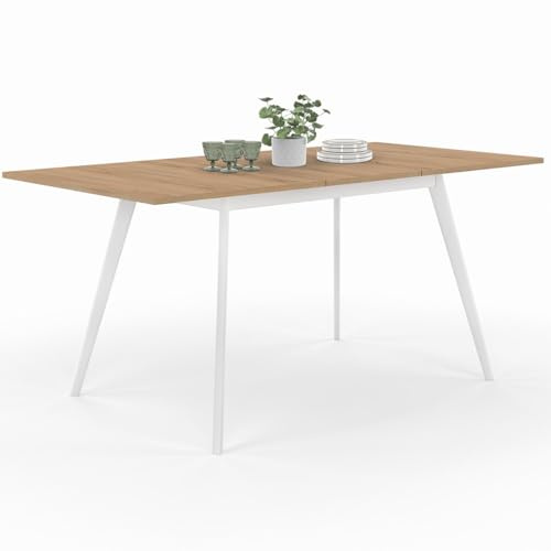 IDMarket - Table scandinave Extensible Rectangle Inga 4-8 Personnes