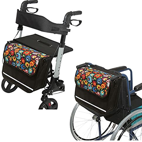 SENIORI Rollator/Rollstuhl Tasche Rollatortasche Rollstuhltasche Universal (6. Folklore)