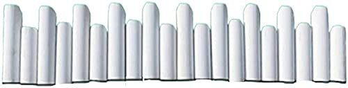 Recinzioni per Giardino Staccionata per Giardino Recinzione da giardino a picchetto in legno con bordo a palizzata plug-in flessibile per esterni, letti, sentieri, casa llxyzrzbhd617(Color:White;Size: