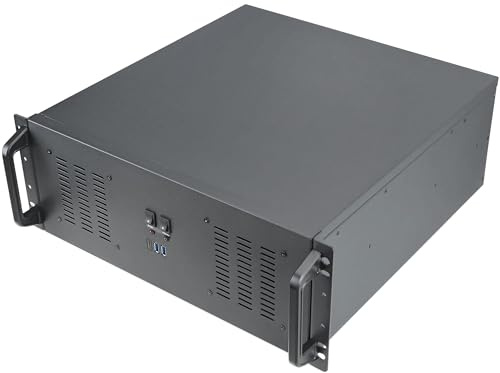 Rosewill RSV-R4200U 4U Server Chassis Rackmount Case | 11 3.5 Bays, 3 2.5 Devices| ATX, CEB Compatible | 2 120mm Fan, 2 80mm Fans | USB 3.0, USB 2.0 | Black