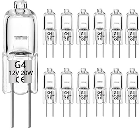 VINBE G4 Halogen 10W 12V 140Lm 2700K warmweiß dimmbar 12 Stück