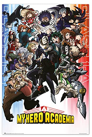 Grupo Erik Póster My hero academia class 1-A and Class a-B - Lamina decorativa/Póster Producto con licencia oficial