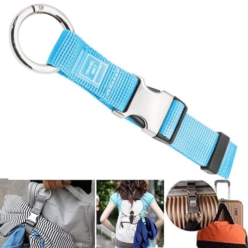 runrayay Cinghia per Bagagli ADD a Bag, Cinghie per Bagagli da Trasporto, Cinghie per valigie, Cinghie per Accessori da Viaggio, per trasportare Borse Extra, Blu