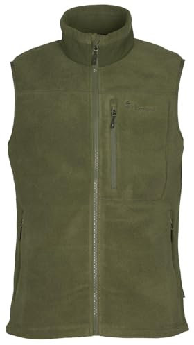 Pinewood Herren Fleeceweste, ärmellose grün, schwarz, oder blaue Outdoor Weste aus 100% übergebliebenen Stoffe, ideales Fleece für die Jagd und zum Wandern