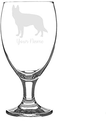 Personalised Alsatian German Shepherd Craft Beer Snifter Glass Animal Dog Gift for Him for Her