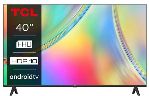 TCL 40S5400A Téléviseur 40 Pouces, HDR, Full HD, Smart TV fonctionnant avec Android TV, Design sans Bordure (Mode Enfants, Dolby Audio, Compatible avec Google Assistant)