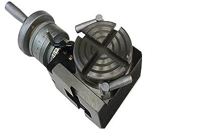 4in Micro Drilling and Milling Machine Rotary Table, HV3 Mini Rotary Table, for CNC Precision Milling Drilling Grinding Machine