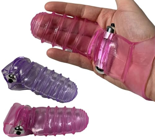 Vibrating Finger Sleeve Bullet Vibrator Sex Toy for Her G Spot Clitoral Sex Toy