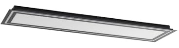 Lucande LED Deckenleuchte Leicy dimmbar mit Leselampe (Modern) in Schwarz aus Metall (1 flammig,) - Lampe Deckenlampe Wohnzimmerleuchte
