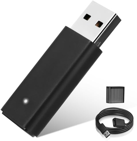 AXFEE X-box Wireless Adapter for PC & x-box One Controllers | X-BOX USB Wireless Bluetooth Gaming Receiver for PC Laptop&Tablet,Compatible with Elite Series(1/2),X-box one X/S controllers