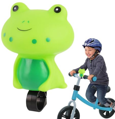 Moxeupon Niedliche Fahrradhupen, Silikon-Fahrradlenker-Dekorationen, Niedliche Fahrradhupen-Ornamente, Roller-Dekorationszubehör, zusammendrückbar mit Sound für Jungen, Mädchen, Kinder, Kinder