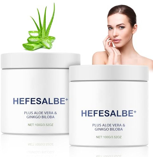 Hefesalbe, 2PCS Yeast Ointment, Reibeisenhaut Creme, Hefe Körperpeeling, Aktiv Hefesalbe Gegen Reibeisenhaut, Reibeisenhaut und trockener Haut Yeast Ointment Für alle Hauttypen Frauen und Männer