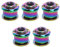 Be In Your Mind 5 Pezzi M8 Kit Bulloni Per Corona Singola Bici Bulloni E Dadi Per Ruota Dentata In Acciaio Viti Per Disco Ciclismo Per Bici Da Strada Mountain Bike BMX MTB Multicolore