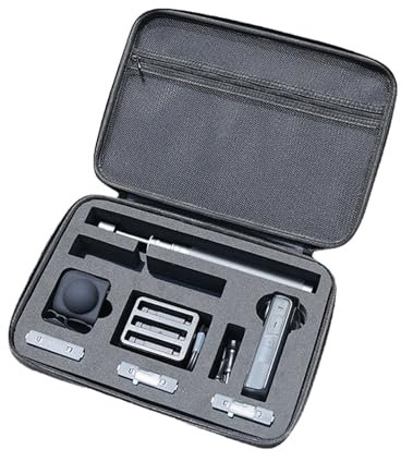 Tragetasche für Insta360 X4 Zubehör, Aufbewahrungstasche für Kamera Objektive Zubehör, Hard Tote Box, Multifunktionale Kamerakoffer Sportkamera Tasche, Schutztasche (Grau,für X4)