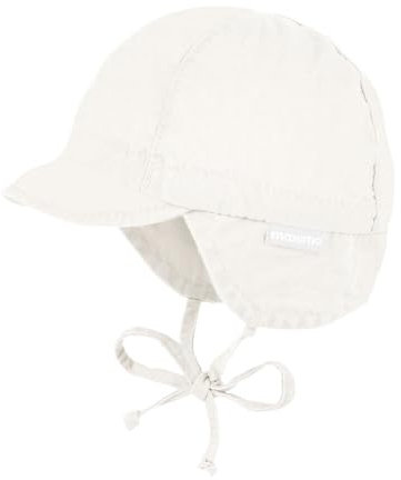 maximo GOTS Baby-Schildmütze Waschoptik, Bindeband, UV Made in Germany