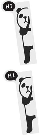 UTHCLO 2 Stücke Computer Message Board Monitor Seite Panel Hinweis Panda Design Büro Verwenden