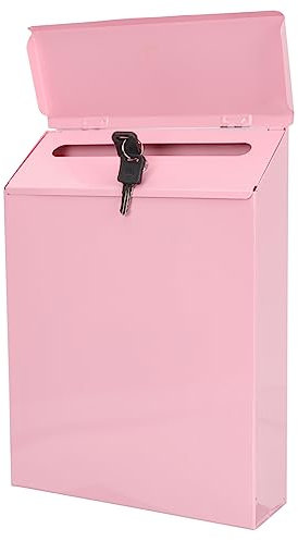 Briefkasten mit Schloss, Paketbriefkasten, Briefkasten, Briefkasten, Briefkasten für Zuhause, Brieffänger für draußen und drinnen, Briefhalter, Aufkleber, europäisches Geld, Wahlzettel, Wandbriefkas
