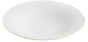 KOHUS Platos Llanos Plato pequeño de cerámica de Phnom Penh con forma de flor Plato de sopa Plato de ensalada Platos de postre Vajilla especial de cocina molecular Platos de Ensalada(A 12 inch)
