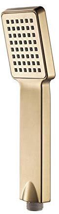 Pommeau de douche Ensemble de pommeau de douche à main Pommeau de douche à main en ABS Pommeau de douche à effet pluie Pommeau de douche à main carré, tuyau de douche, support de douche, Titani