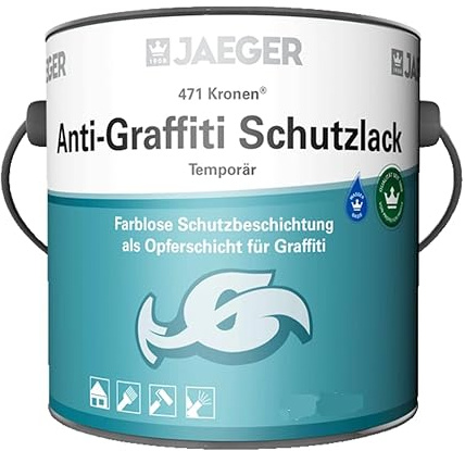 Jaeger Anti Graffiti Schutzlack temporär 471, farblose Beschichtung (2,5 Liters)