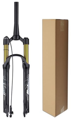26/27,5/29 Zoll Fahrrad-Luftfedergabel, manuelle/ferngesteuerte Verriegelung, 1-1/8 Zoll gerades Rohr, QR 9 mm für XC/AM-Mountainbike-Vorderradgabeln, Federweg 120 mm