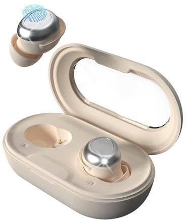 ANSTEN Auriculares para Dormir, in Ear Auriculare Invisibles Bluetooth 5.4, Cascos para Dormir, 48 Horas duración Auriculares Cancelacion Ruido, auriculare inalámbricos para Entrenamiento Deportivo