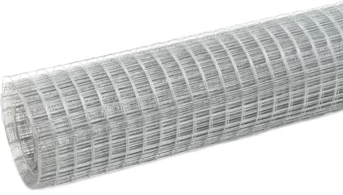 Clôture métallique galvanisée en acier 25 x 1,5 m – Argenté – Pour jardin, maison et cour | Durable, résistante aux intempéries, montage facile | Idéal pour clôtures et brise-vue
