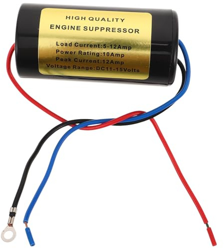 BELLIFFY Filtre Anti-Bruit Voiture Amp Suppressor Moteur Audio Compatible Multi-modèles Suppression Avancée du Bruit Électrique et Régulation Tension pour Autoradio