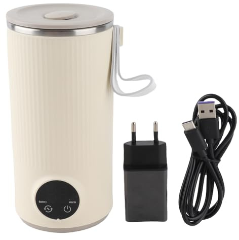 Bouilloire électrique de voyage, chaudière à eau portable sans fil 400 ml, petite bouilloire électrique avec chargement USB pour thé, café, lait à la maison ou à l'extérieur