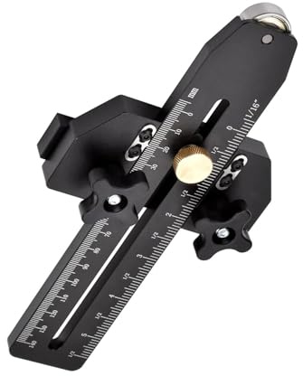 ERYUE Guida per lo Strappo del Tavolo del Router per Sega a Nastro Efficiente con Strappo Sottile la Lavorazione Legno Slot a T da 3/8 X 3/4 Pollici, Materiale in Lega di Alluminio Seghe da Tavolo