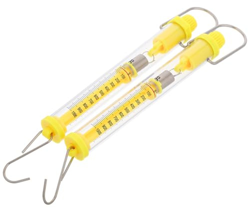 HAPINARY Mechanisches Federkraftmessgerät 2 Stück 10 N Newton Kraftmesser für Physik Unterricht und Experimentiergeräte Tragbare Handkraftwaage