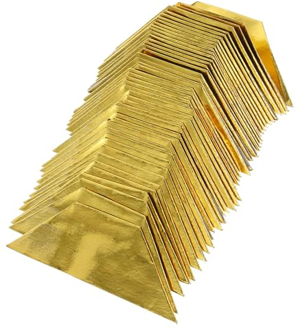 Beavorty Lingotes de Papel Semiacabados Hechos a Mano, Lingotes de Sacrificio Tradicionales 11,5x4 Cm, Surtido Multicolor para Culto Antepasados y Día de Limpieza de Tumbas, Caja Completa