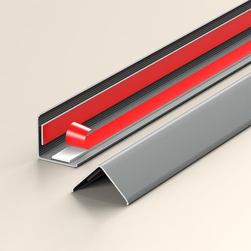 Coayuou Baguette D Angle Baguette De Finition Aluminium Adhesive 100cm* 3pièces Wall Protector Préservez Vos Murs des Chocs Et Rayures avec Ce Protège-Angle Ultra-résistant(Style 10,15 * 15mm)